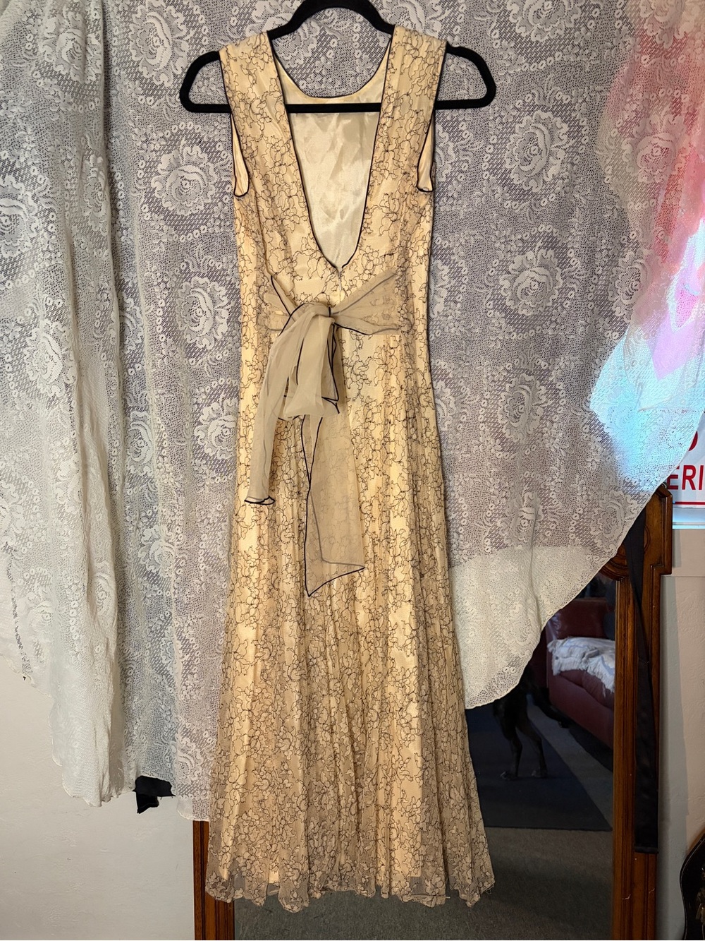 Vintage Lace Fancy Maxi Dress
